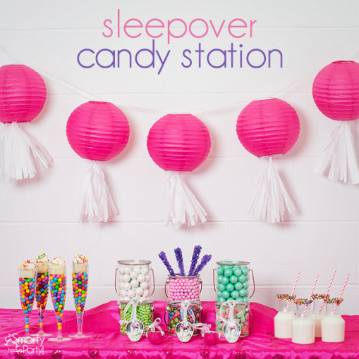 sleep over candy station